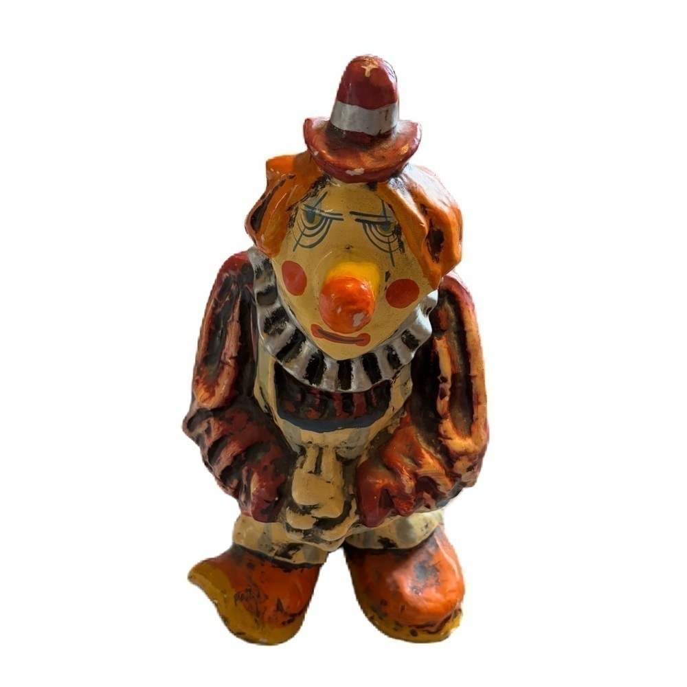 Vintage Clown Bank Jeanne Valentine Mid Century Sad Decor